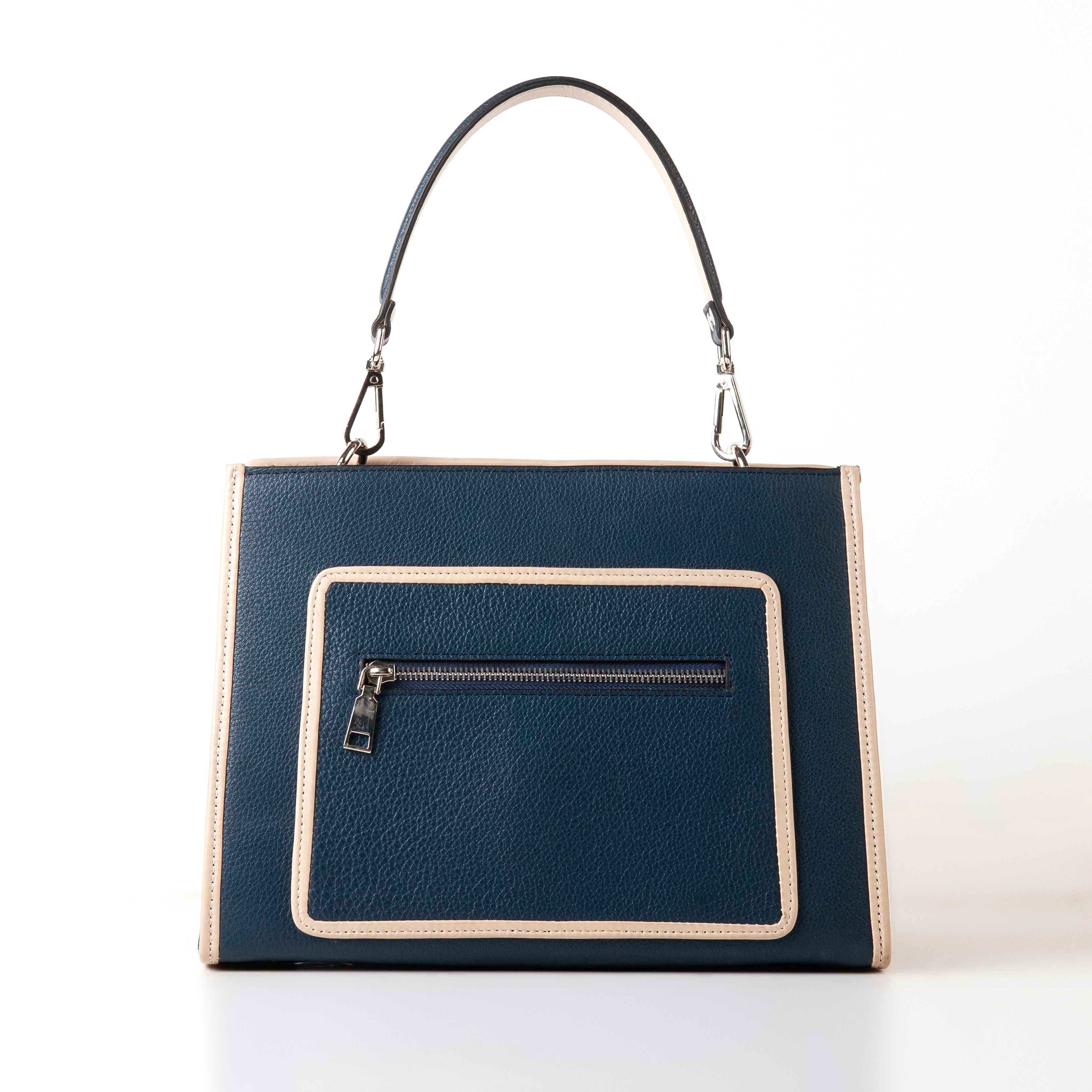 Azure Grace Leather Handbag